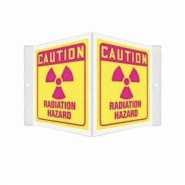 Accuform RADIATION HAZARD, Plastic, 6 in x 8.5 in, Wall Mount PSP660 - main